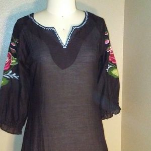 Sheer BOHO Embroidered SMALL Kyla Seo